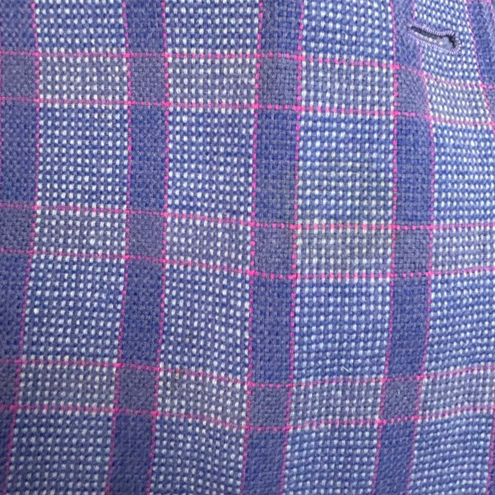 Pendleton Vintage Button Down Blue Plaid Collarle… - image 13